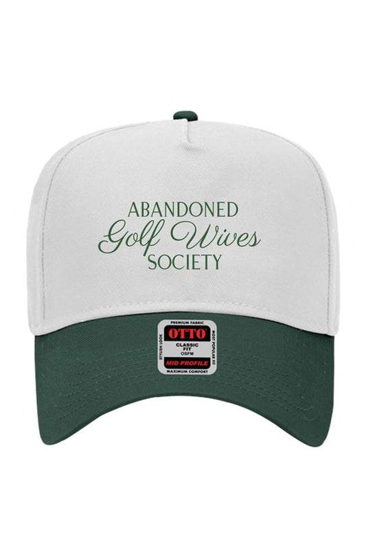 Baseball Cap White &amp;amp; Dark Green